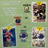 Hall of Fame Football Card Gift Set – 12 Assorted Star Quarterbacks with 1 Rookie, Relic, or Serial Card + Free Fantasy Football eBook