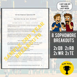 Rookie Huddle: 2025 Rookie Prospects and Sleepers for Dynasty Fantasy Football Paperback Book by Blow Trophy