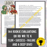 Rookie Huddle: 2025 Rookie Prospects and Sleepers for Dynasty Fantasy Football Paperback Book by Blow Trophy