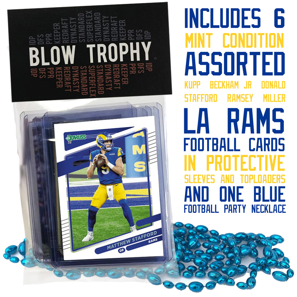 Los Angeles Rams- (10) Card Pack NFL Football Different Ram Superstars  Starter Kit! Comes in Souvenir Case! Great Mix of Modern & Vintage Players  for the Super Rams fan! By 3bros at