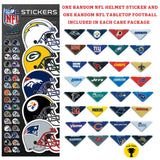 Football Cards Easter Basket Care Package 20pc Football Fan Gift Set, Includes 6 Football Card Packs, Tabletop Football Game, Sticker, Tom Brady Set, Easter Candy, Prefilled Easter Eggs and MORE