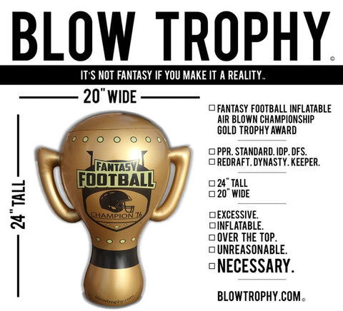 Blow Trophy Inflatable Fantasy Football Trophy - 24" Tall & 20" Wide