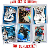Cam Newton Football Card Bundle, Set of 6 Assorted New England Patriots Auburn Tigers Mint Football Cards Gift Set of MVP Quarterback Cam Newton, Protected by Sleeve and Toploader