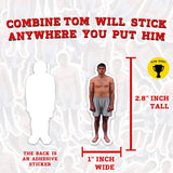 Combine Tom Sticker Bundle, Set of 6 Pro Football Scouting Combine Tom Brady Stickers, Super Bowl Champion Quarterback Tom Brady of the Tampa Bay Buccaneers New England Patriots Michigan Wolverines