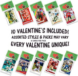 Football Valentines Day Cards for Kids School Classroom Exchange, You're A Great Catch 10 Pack, New Football Card Packs Party Favor Supplies, Creative and Cute HASSLE FREE Pre Assembled Gift Idea