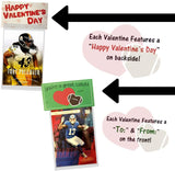 Football Valentines Day Cards for Kids School Classroom Exchange, You're A Great Catch 10 Pack, New Football Card Packs Party Favor Supplies, Creative and Cute HASSLE FREE Pre Assembled Gift Idea
