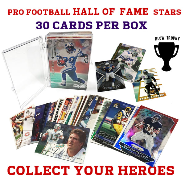 Thirty 30 Hall of Fame NFL Players Trading Card Set of All Time Greats