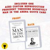 Tom Brady Man in the Arena Custom ACEO Novelty Football Card Bundle, Set of 1 Reproduction 2000 Tom Brady Rookie Pro Football Draft Card