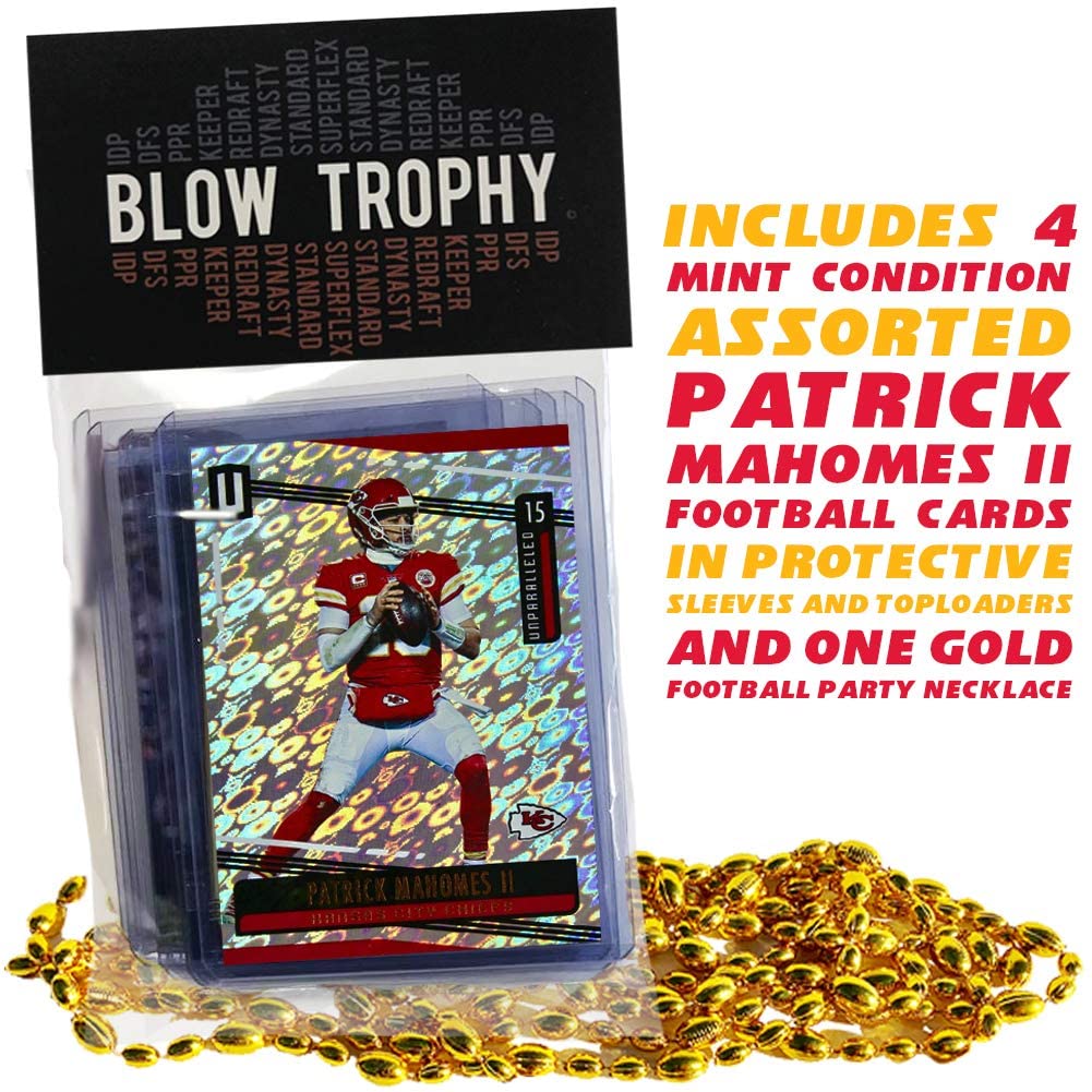 : Patrick Mahomes Football Cards (5) Assorted Bundle