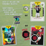 Football Card Gift Set of 12 Assorted Star Quarterbacks - One Rookie, Relic, or Serial included Per Set - With Free Fantasy Football eBook