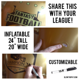 Blow Trophy Inflatable Fantasy Football Trophy - 24" Tall & 20" Wide