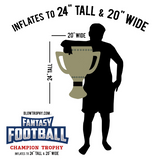 Blow Trophy Inflatable Fantasy Football Trophy - 24" Tall & 20" Wide