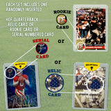 Hall of Fame Football Card Gift Set – 12 Assorted Star Quarterbacks with 1 Rookie, Relic, or Serial Card + Free Fantasy Football eBook