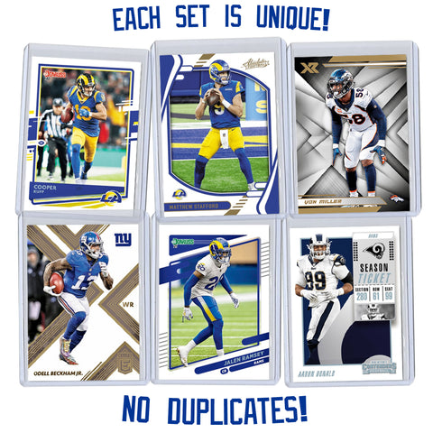 Los Angeles Rams Super Bowl Football Card Bundle, Set of 6 Assorted Ma –  Blow Trophy