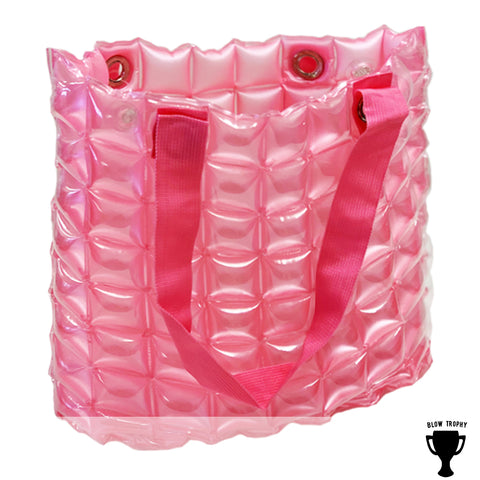 Pink Stadium Game Day Bags Inflatable Sheen Travel Case/Purse Perfect for Tailgating